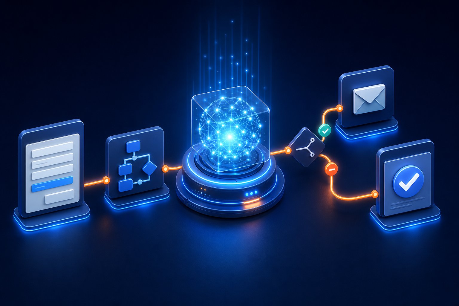 Automation & AI Solutions technology service illustration