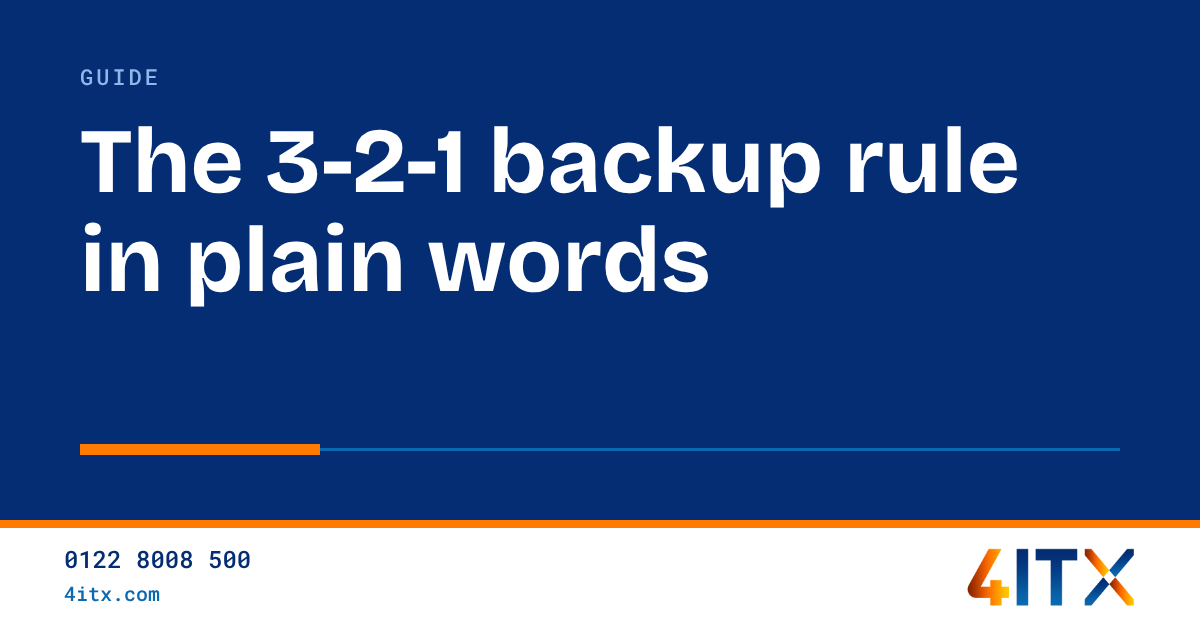 The 3-2-1 Backup Rule in Plain Words
